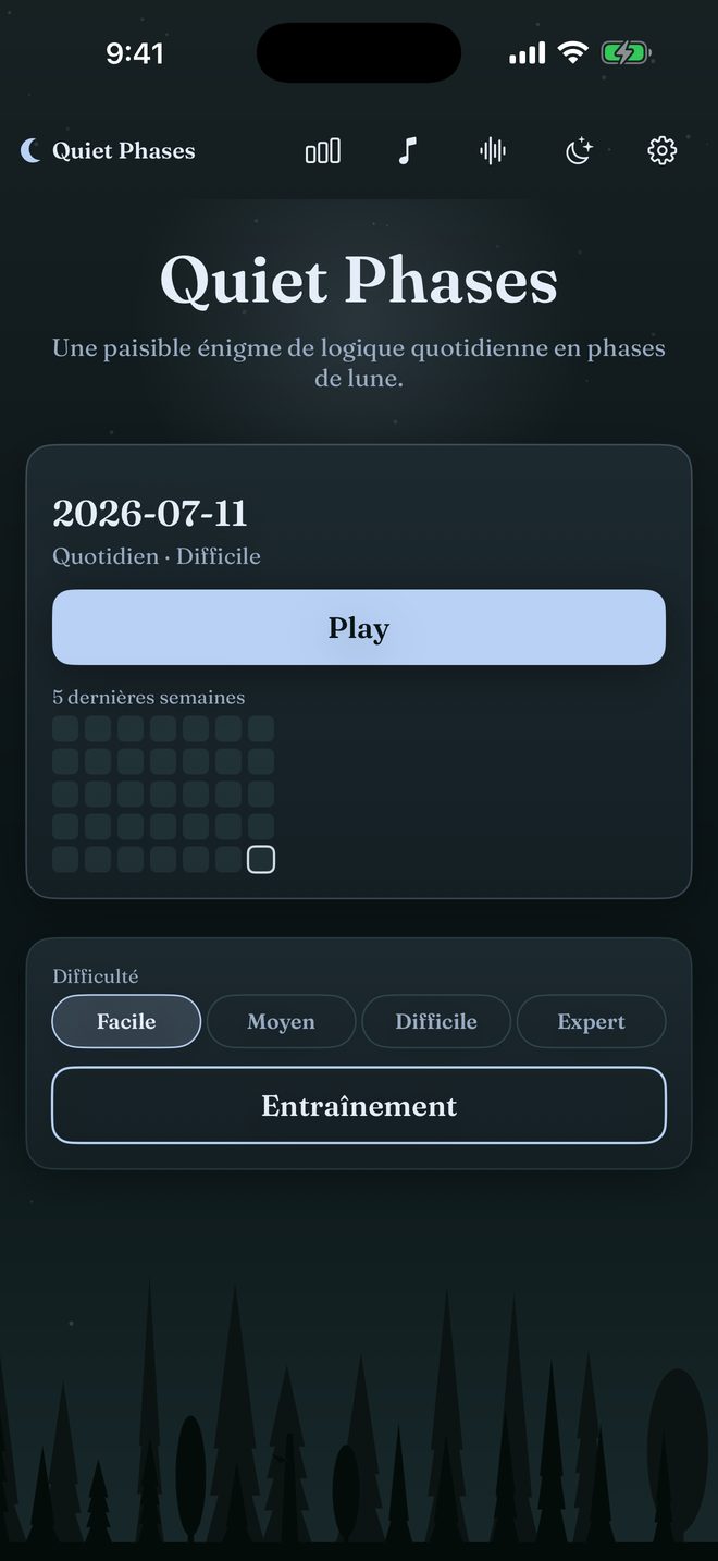 Home screen