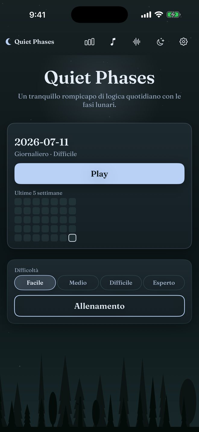 Home screen